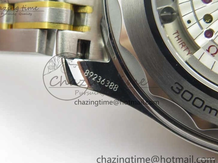 1103 MultiPurpose 2018 Seamaster Diver 300M SS YG VSF 1:1 Best Edition YG Bezel Black Dial on SS YG Bracelet A 7937